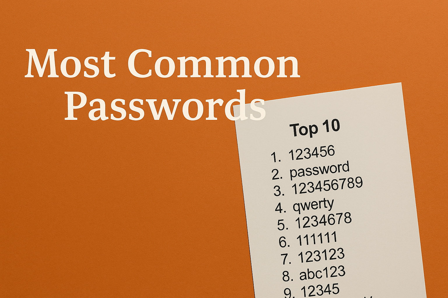 Most Common Passwords - socoff blog yazısı